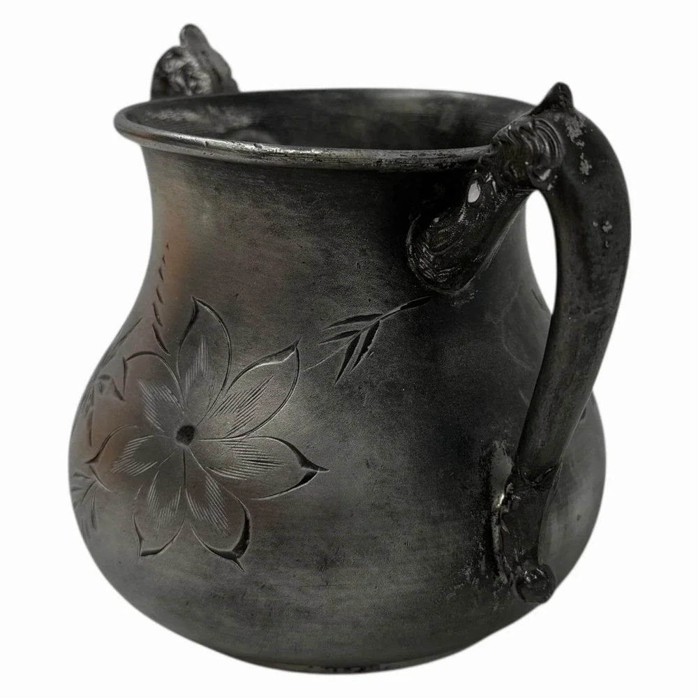 Westminster CMC B14 Heavy Silver Plate Teapot Sugar Bowl‎ Tarnished